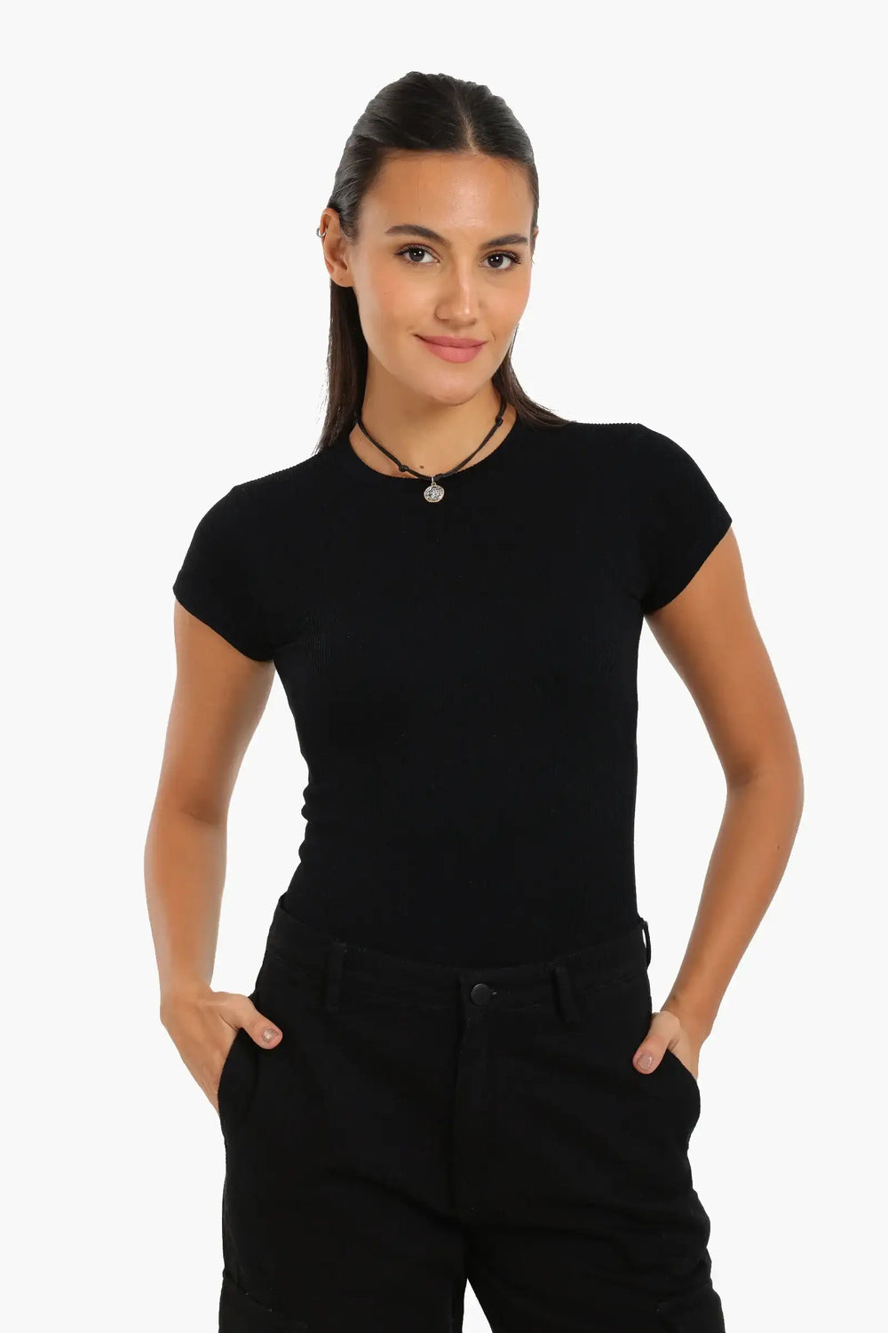 Slim Fit Ribbed Top