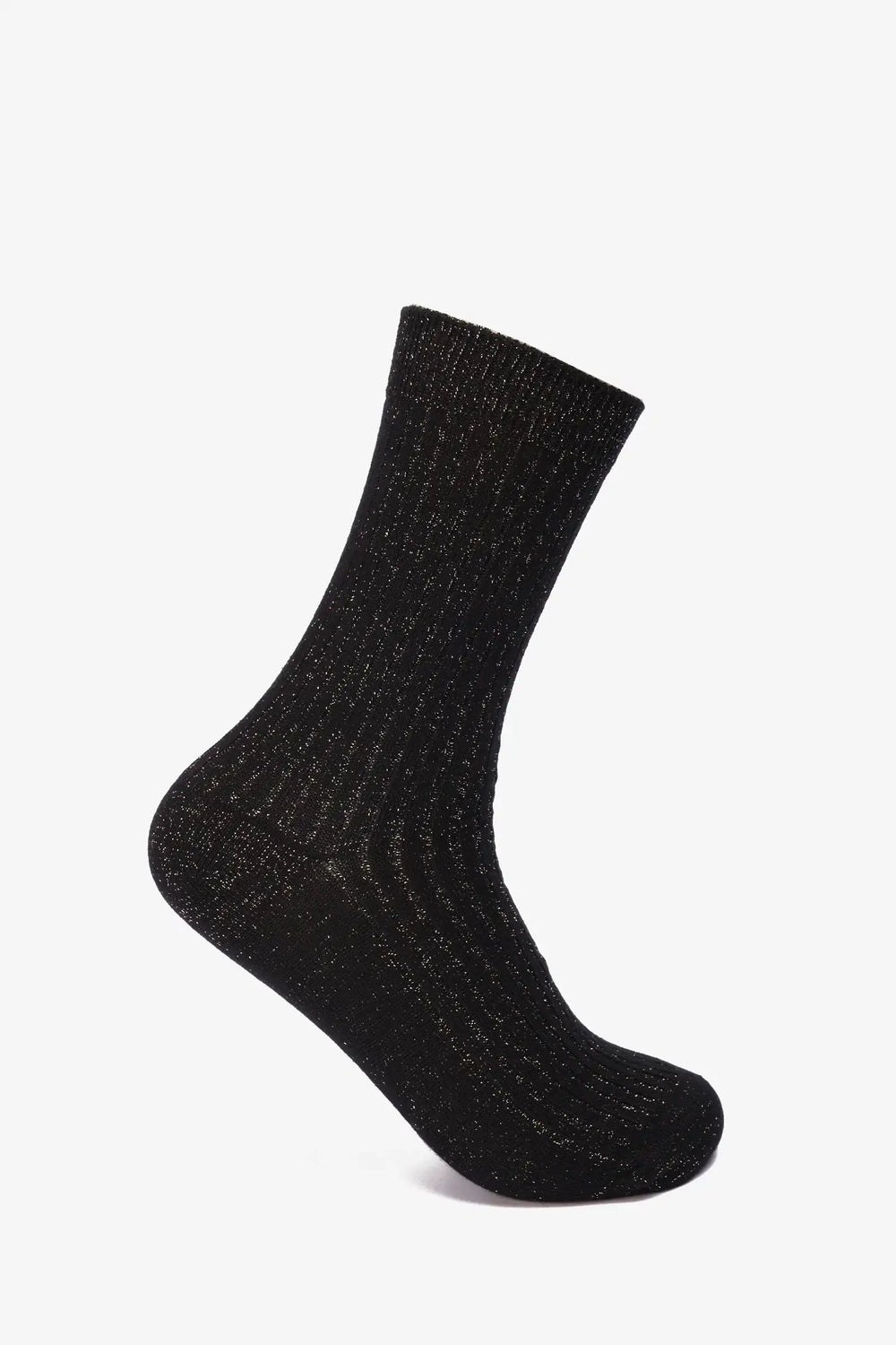 Ribbed Shimmer Long Socks