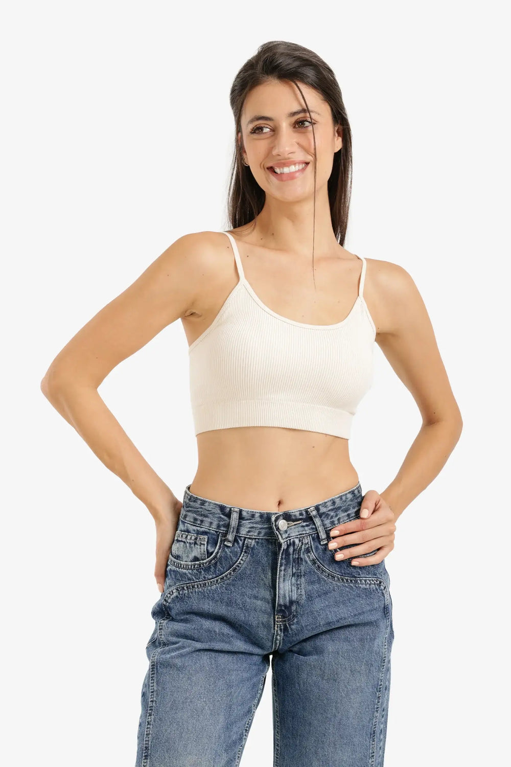 Plunge Round Neck Soft Bra