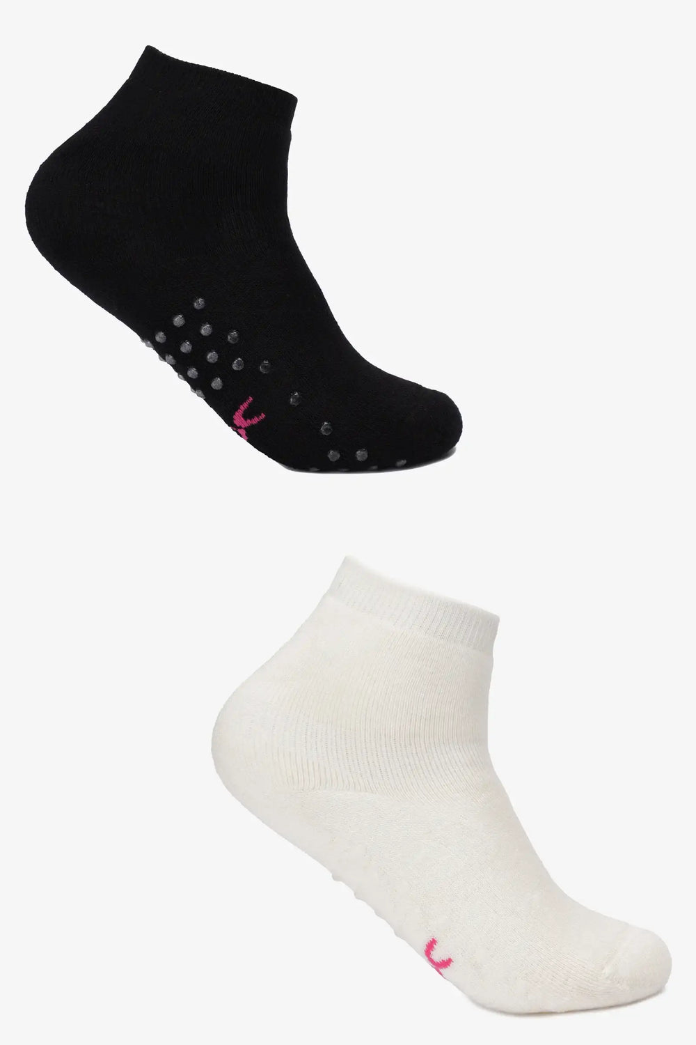 Girly Grip Ankle Socks - 2 Pairs