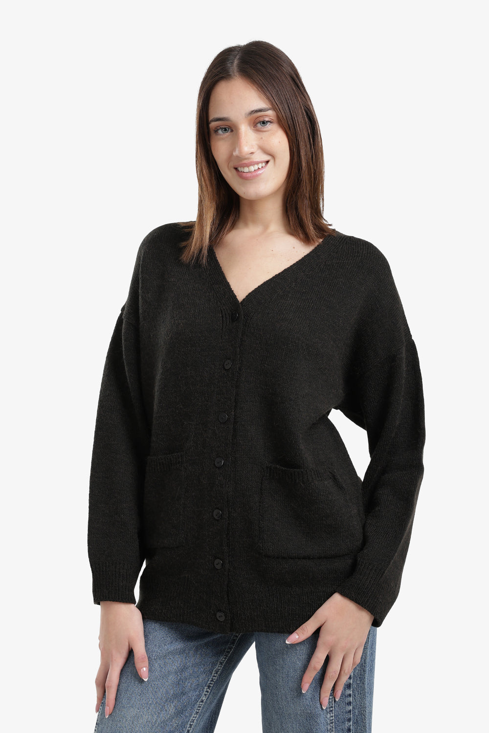 Cardigan with Front Pockets