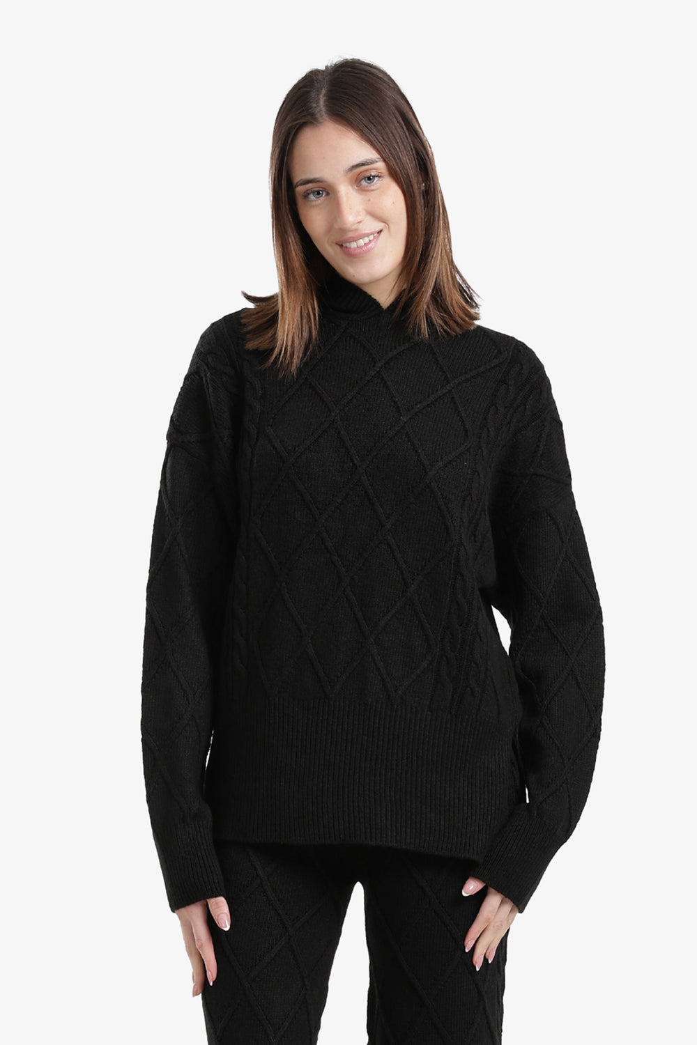 Cable Knit Lounge Pullover