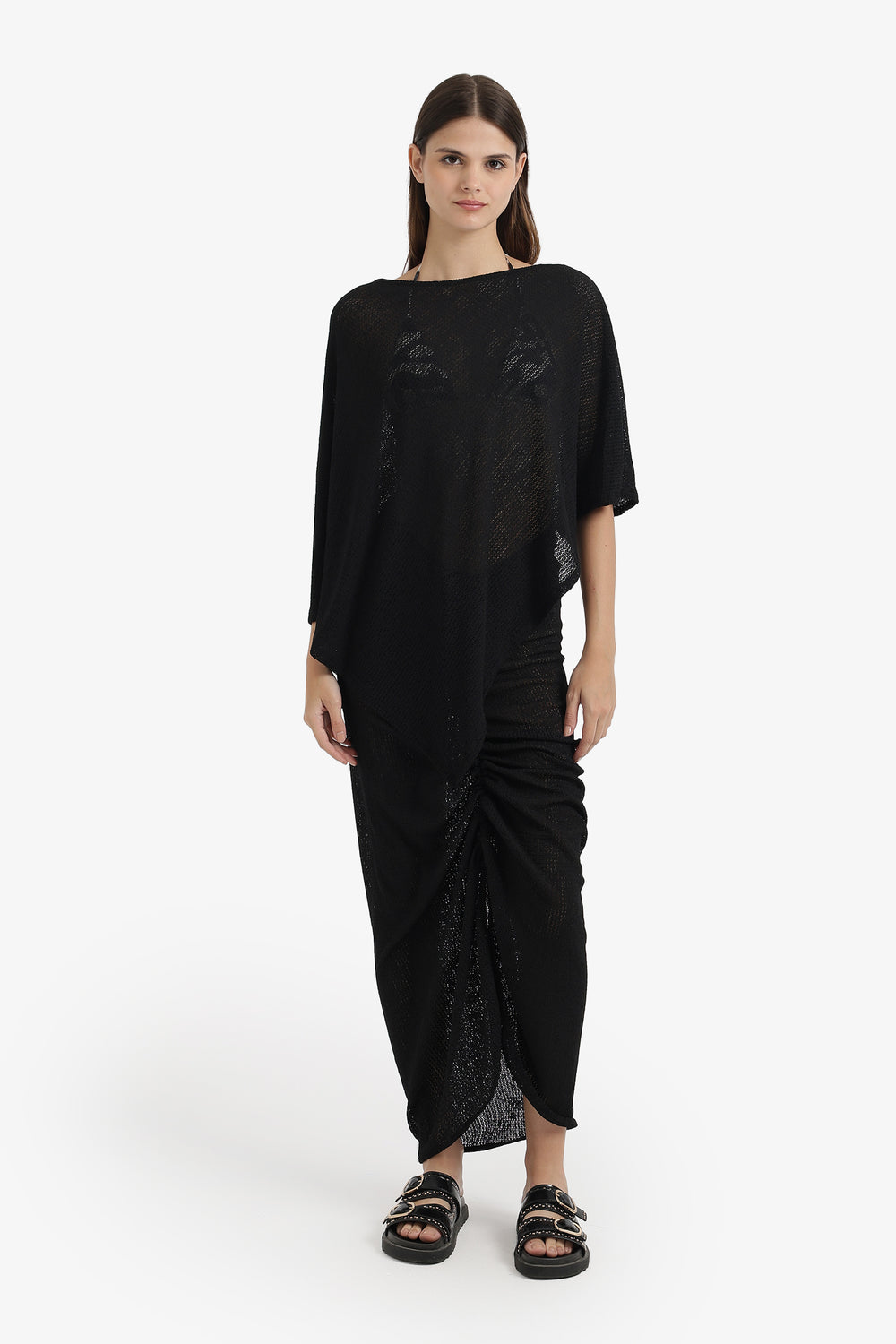 Asymmetrical Beach Poncho