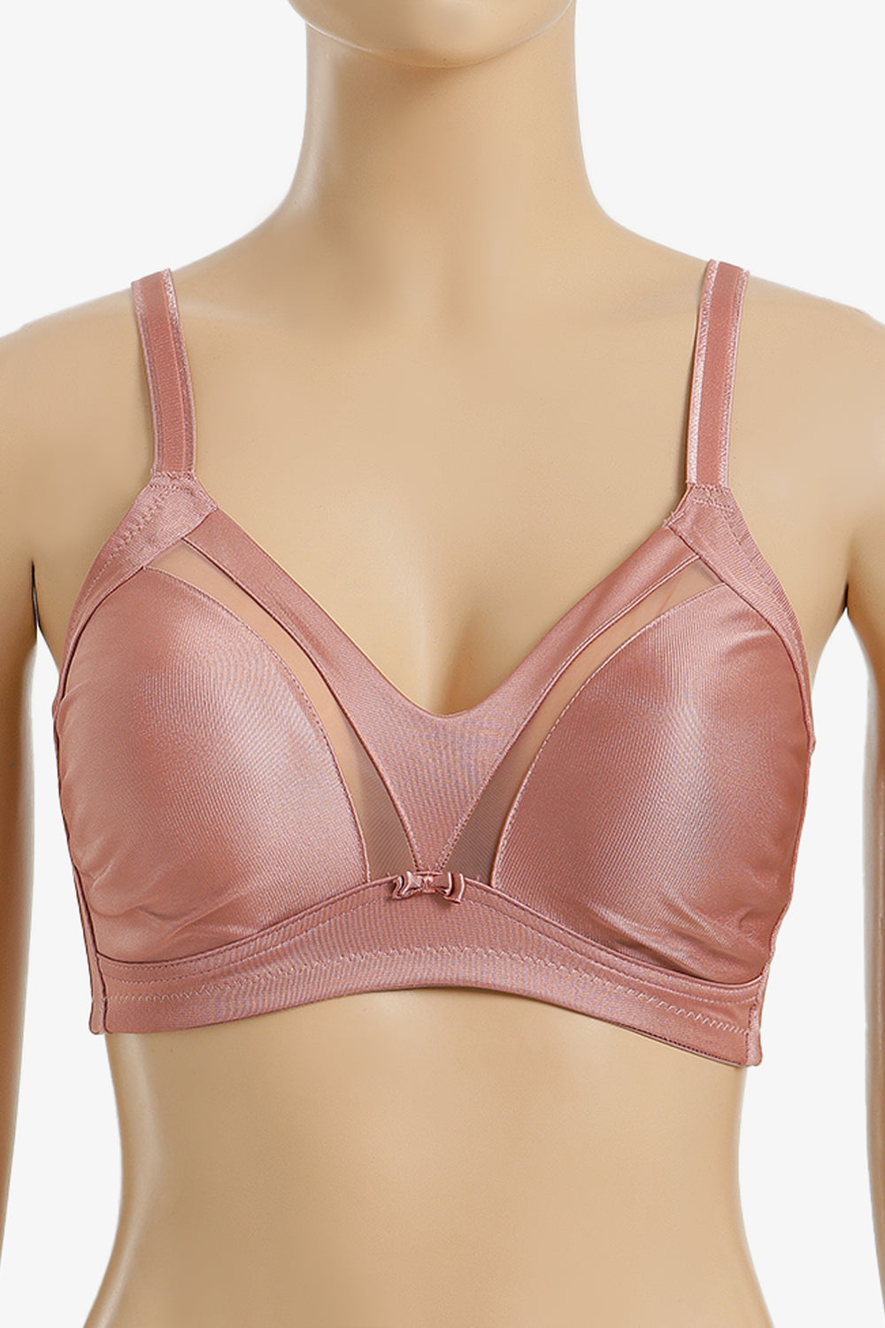 برا غير مبطنة مزينة بالتول