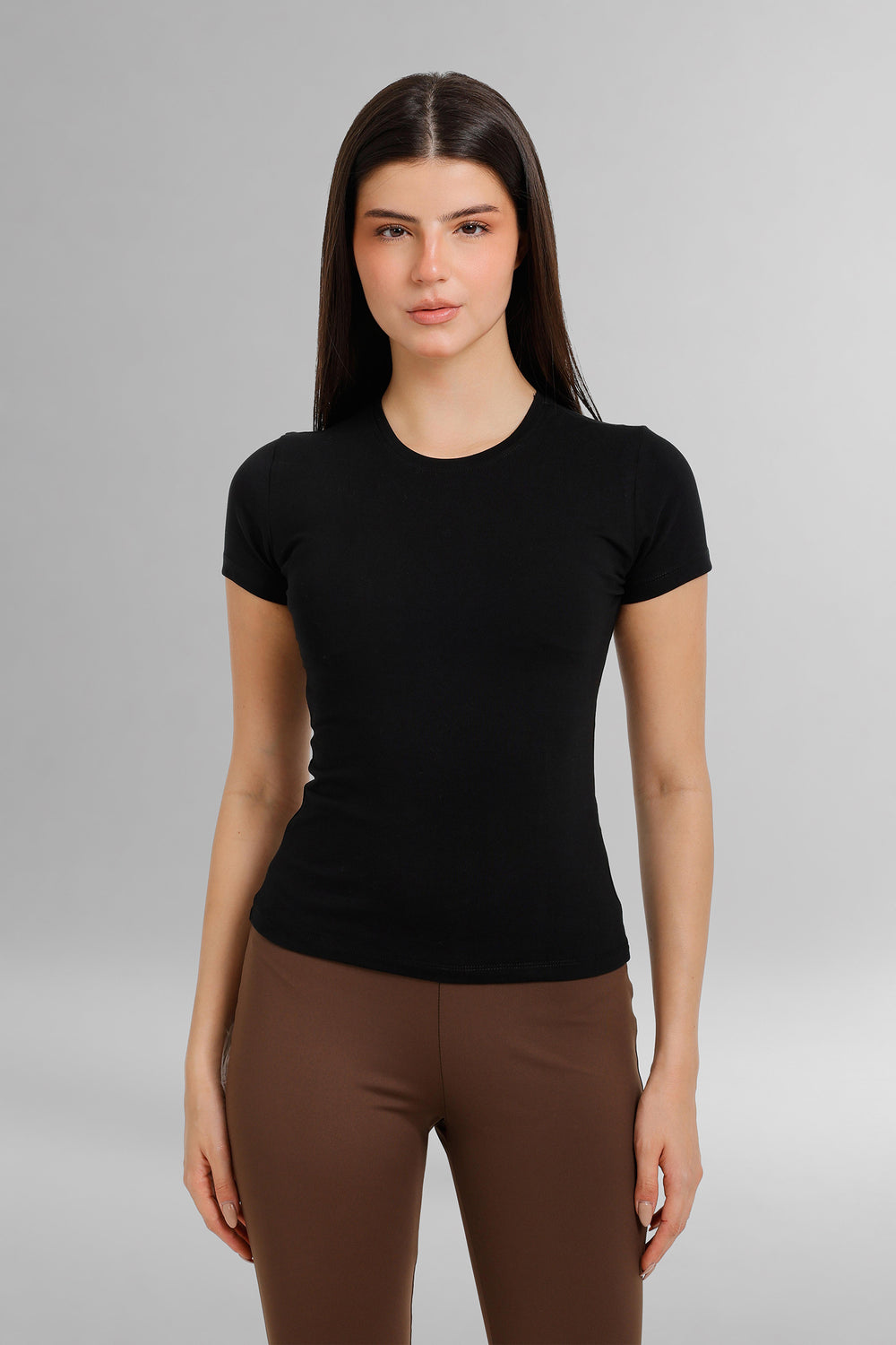 Fitted Short-Sleeve Top