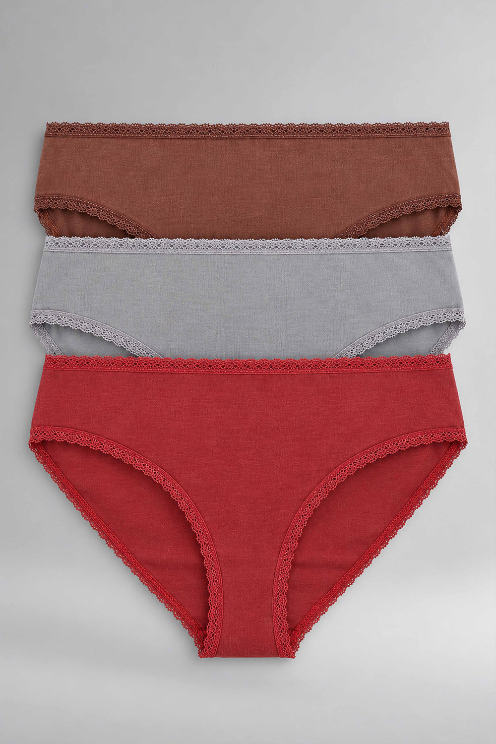 Pack of 3 Colored Bikini Panties