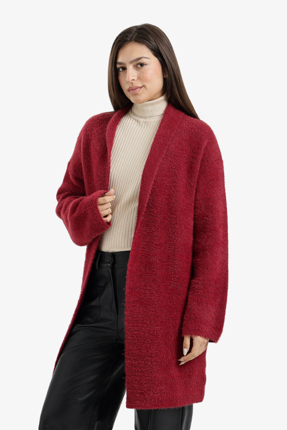 Dropped-Shoulder Cardigan