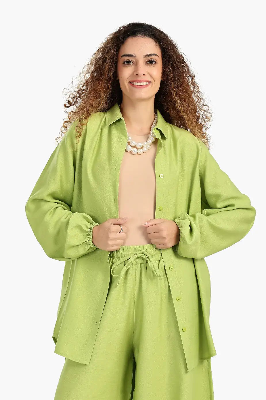 قميص كتان بكم