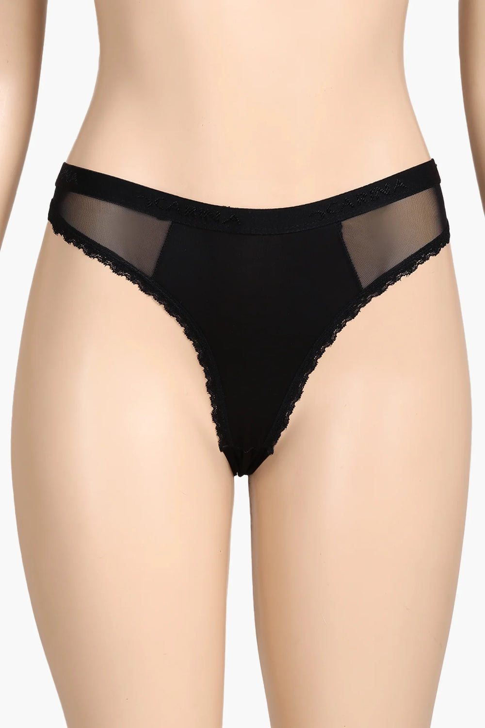 سروال داخلي مزين بشبك شفاف
