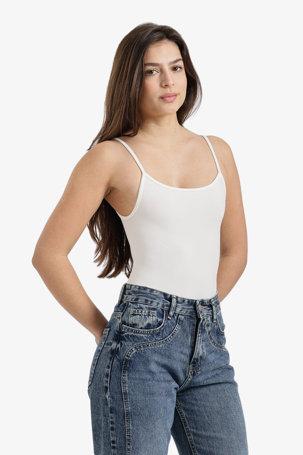 Spaghetti Strap Cami Bodysuit