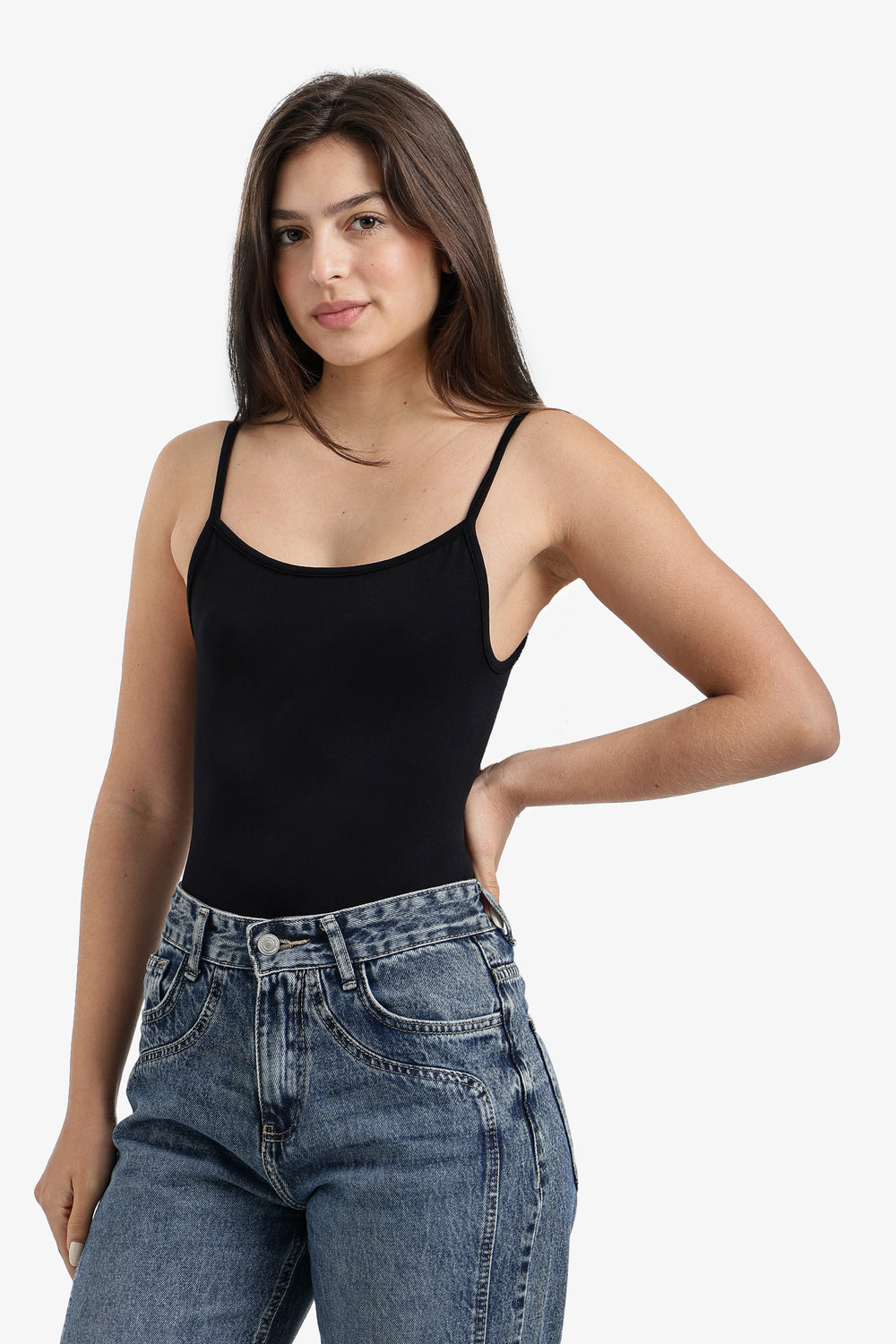 Spaghetti Strap Cami Bodysuit