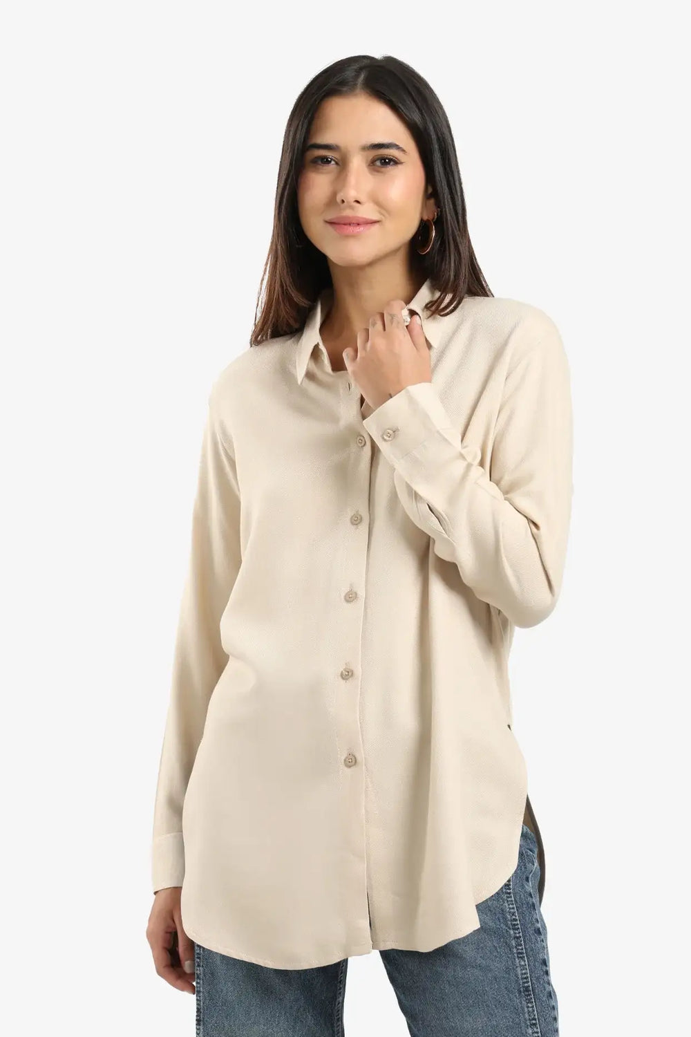 Basic Round Hem Shirt