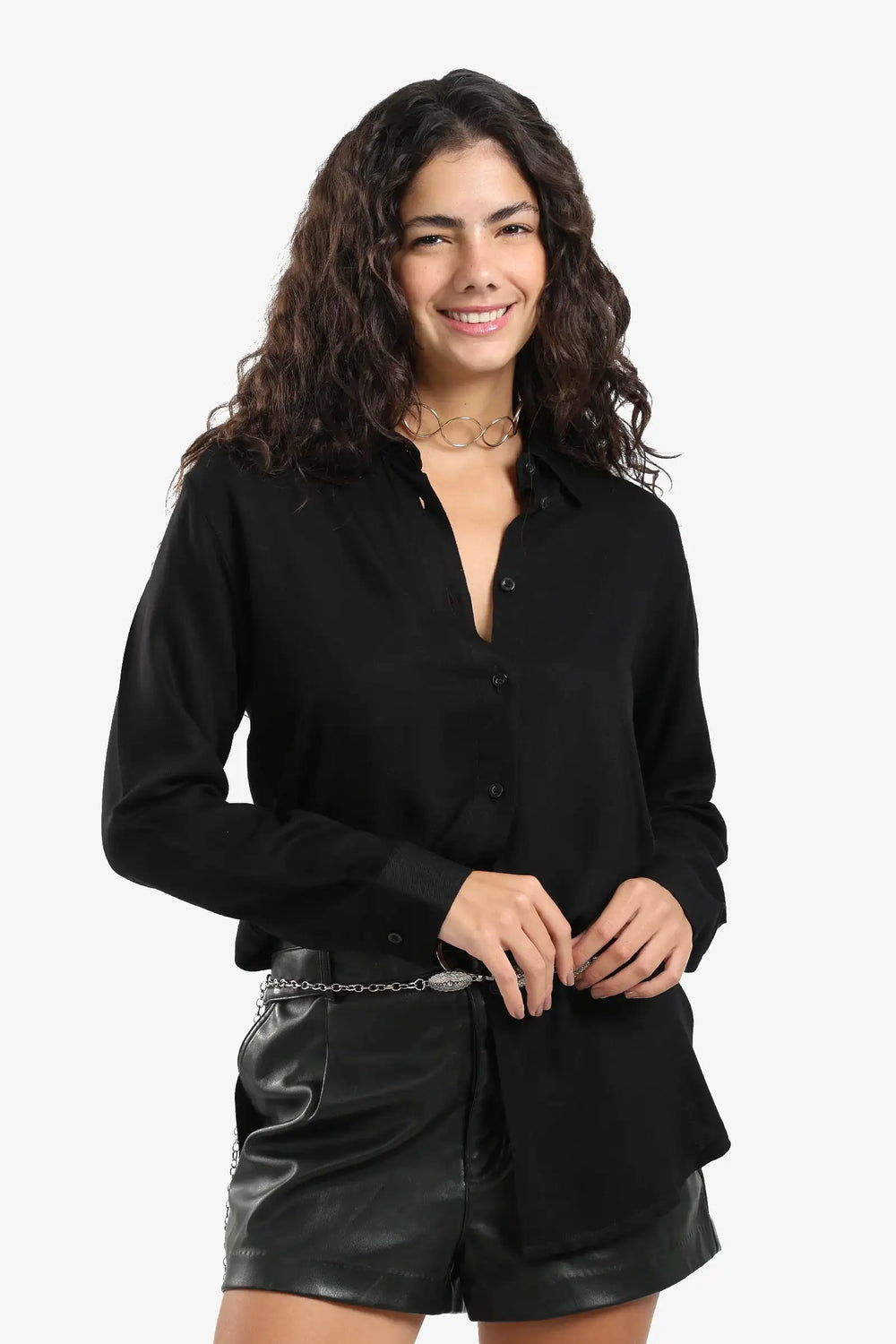 Basic Round Hem Shirt