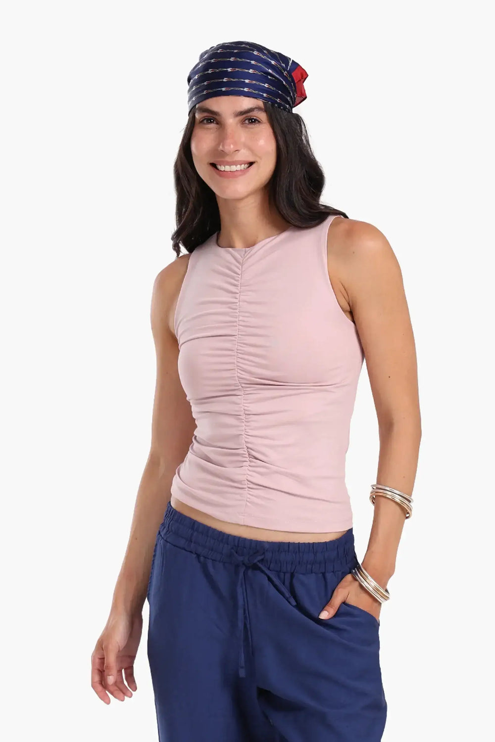Ruched Front Tank Top