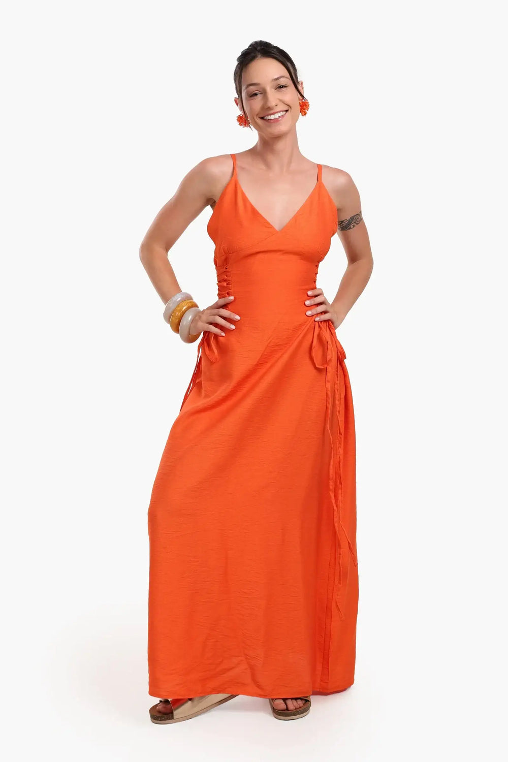 Ruched Sides Beach Dress