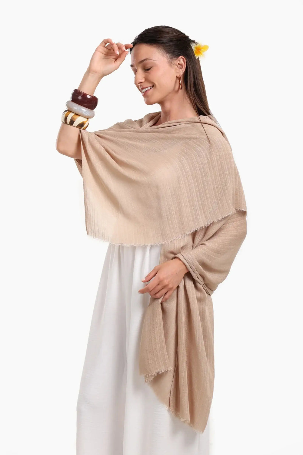 Striped Cotton Scarf