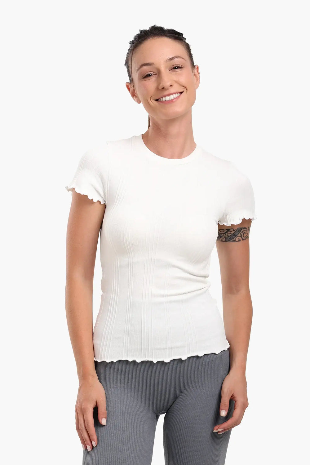 Seamless Ribbed Slim Fit Top