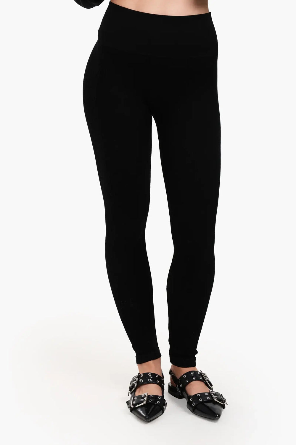 Ribbed High-Waist Leggings