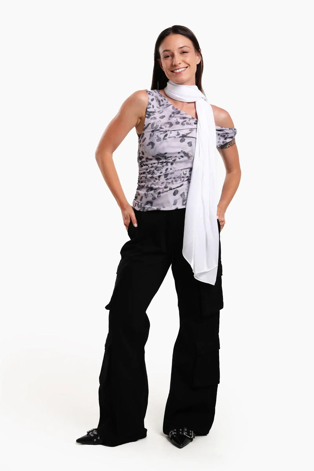 Organza Crinkle Scarf