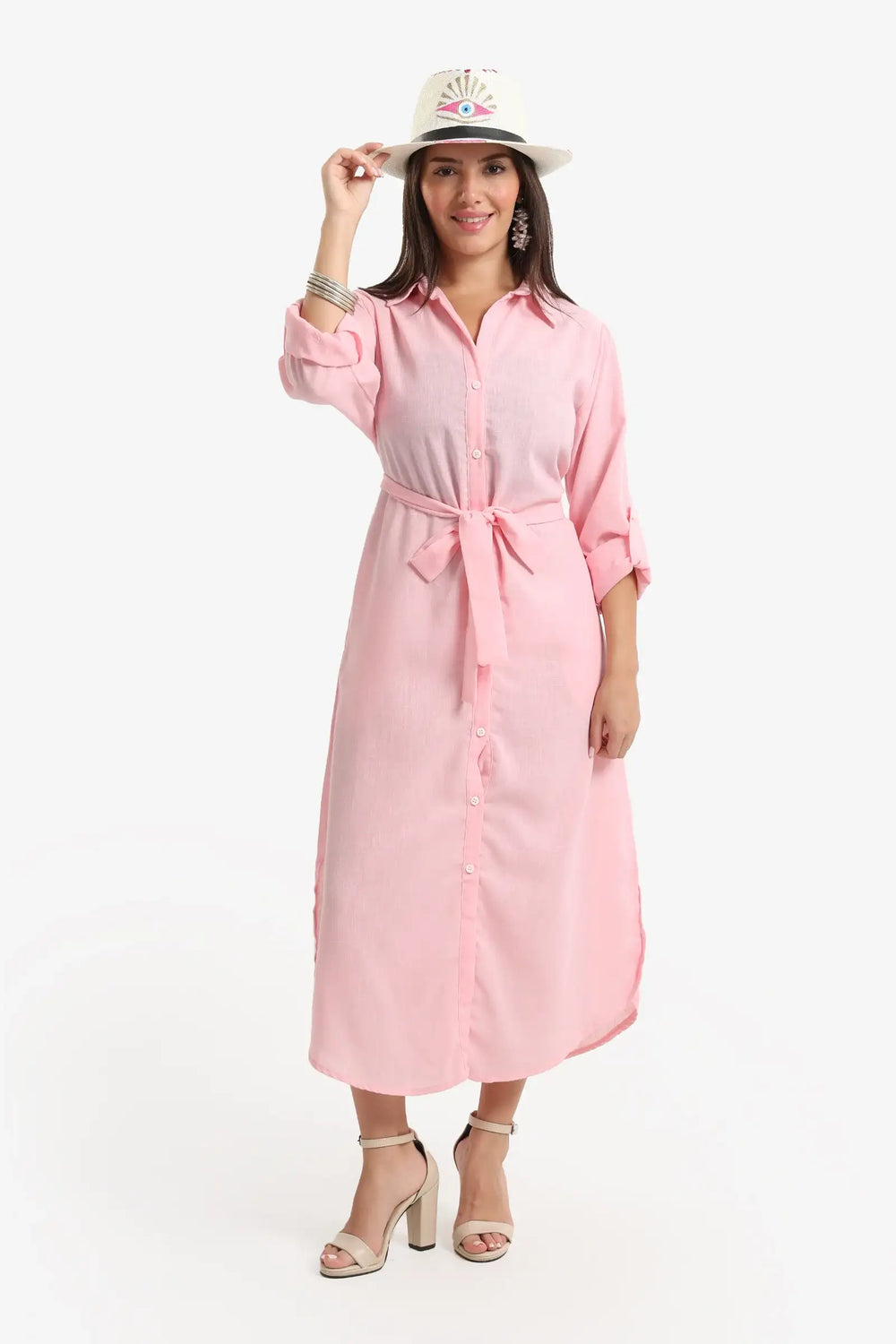 Beach Dress with Deatchable Belt