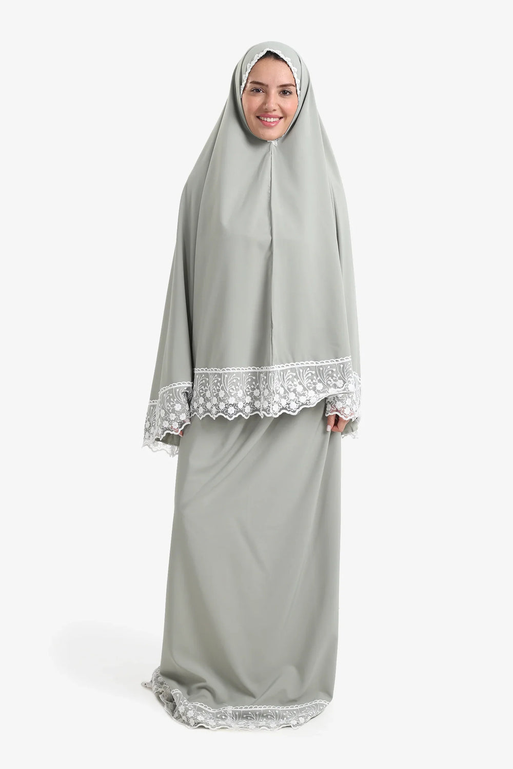 Prayer Set with Lace Trim