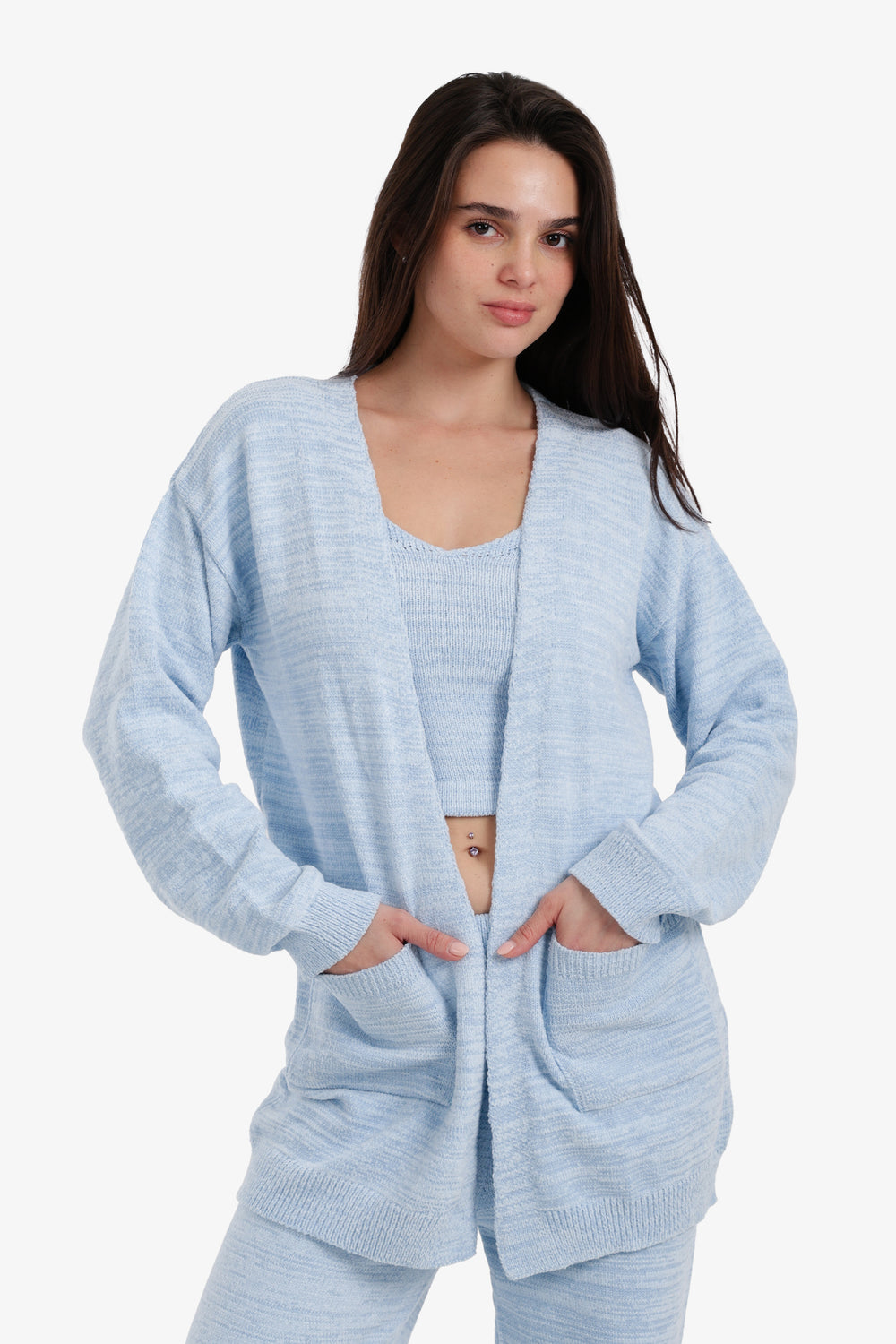 Relaxed Heathered Robe