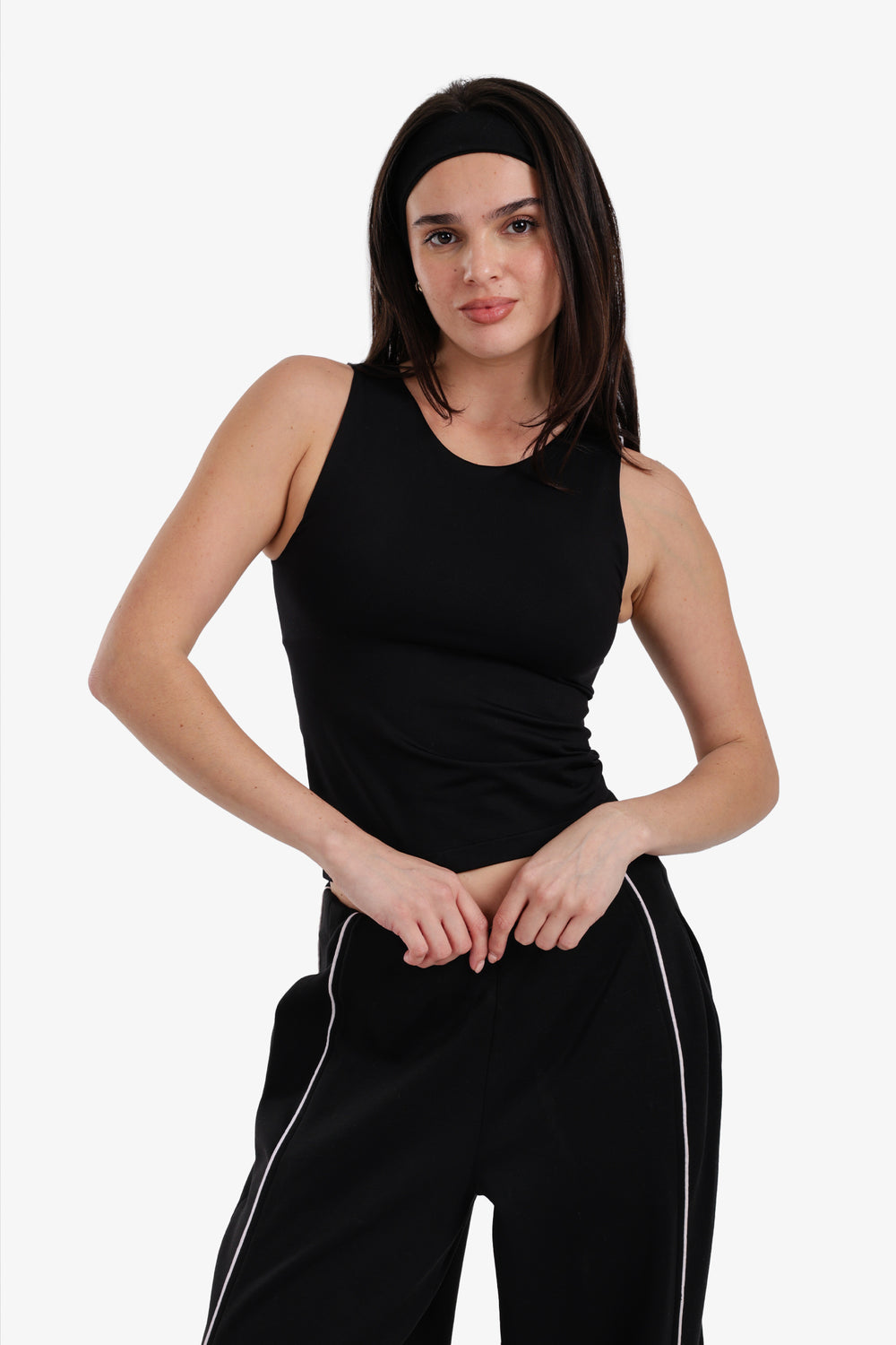 Cropped Slim Fit Top