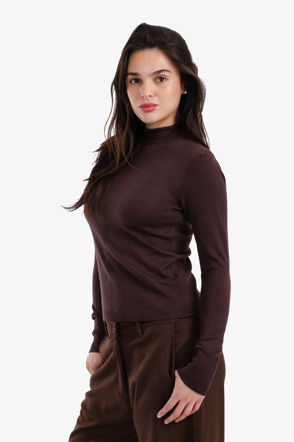 Slim Mock Neck Top
