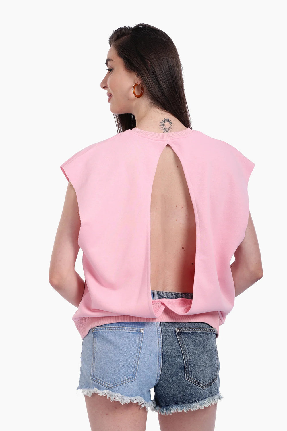 Open-Back Lounge Sweatshirt