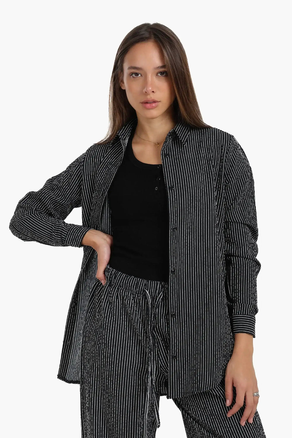 Striped Long-Sleeve Shirt