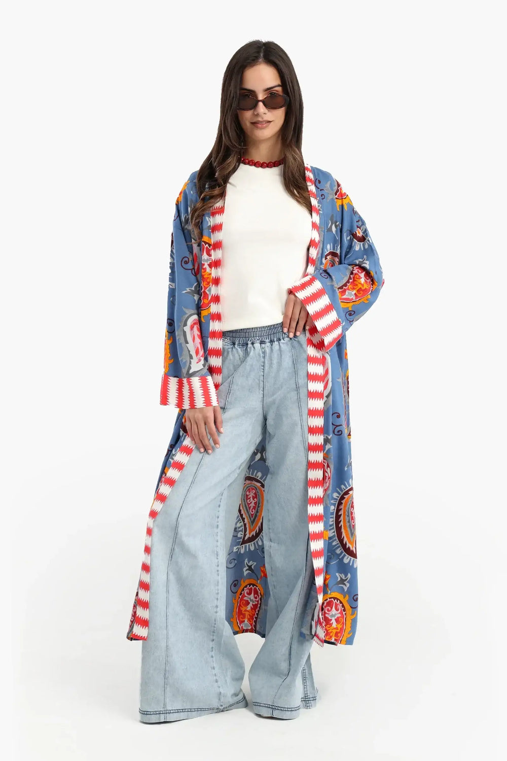 Colored Viscose Kimono