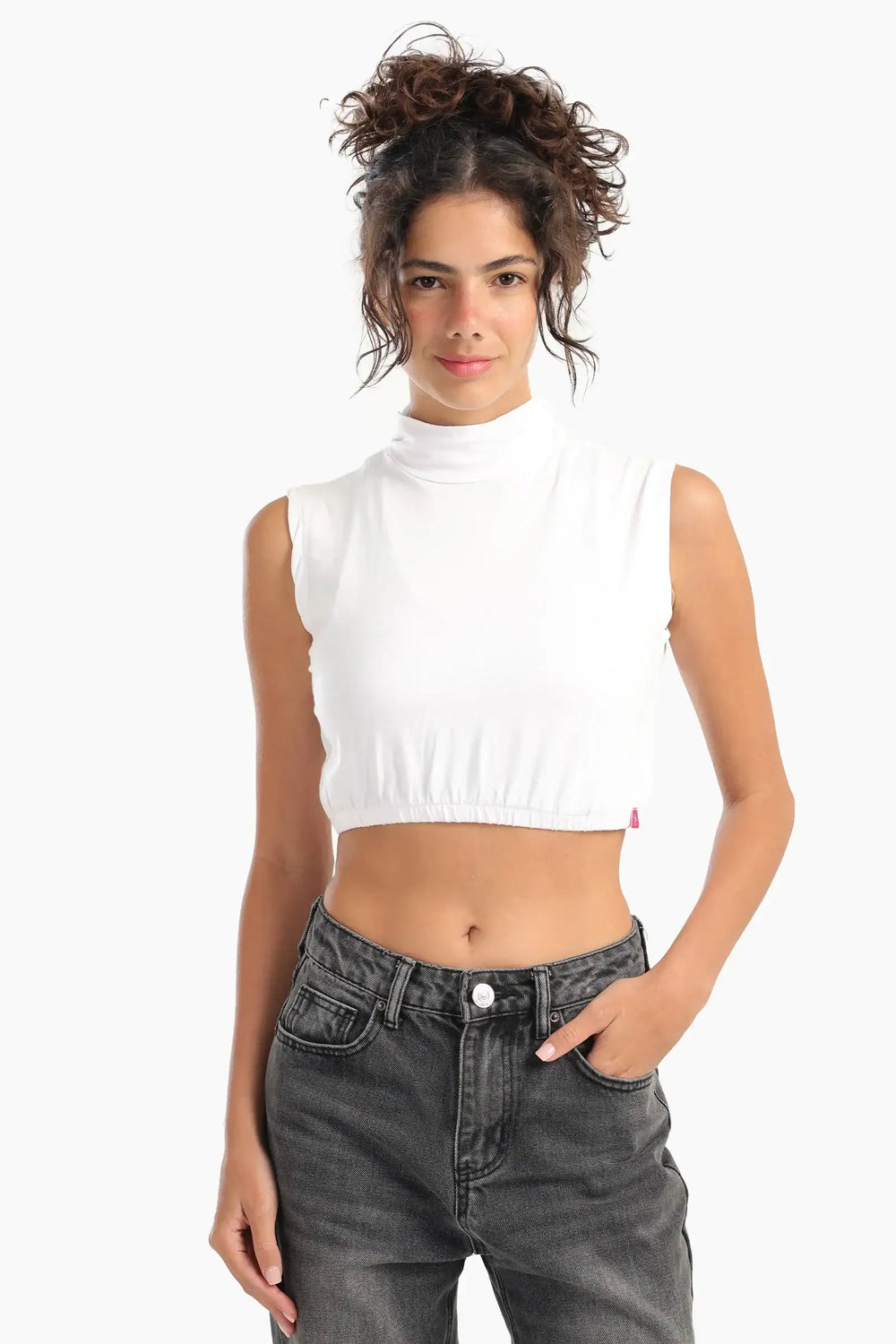 High Neck Sleeveless Neck Cover