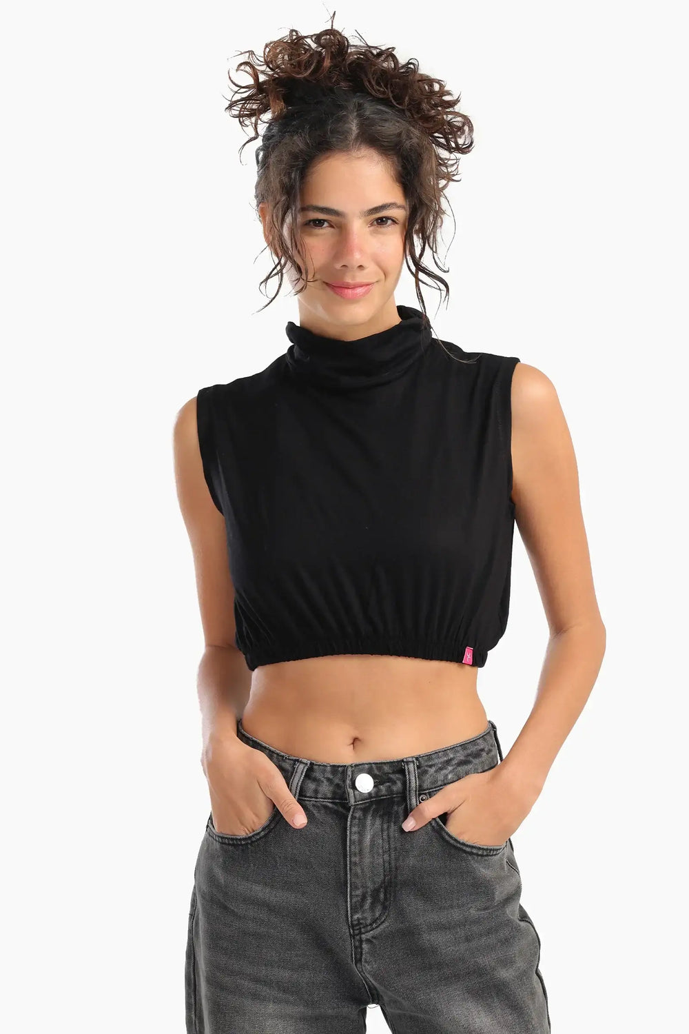 High Neck Sleeveless Neck Cover