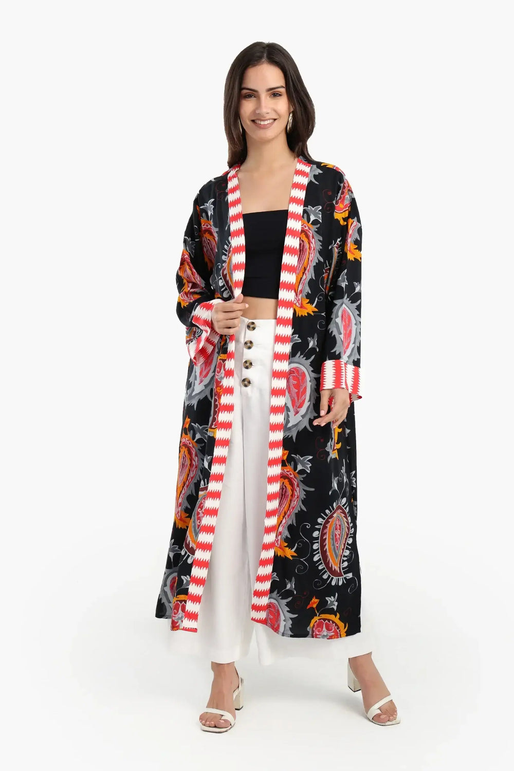 Colored Viscose Kimono