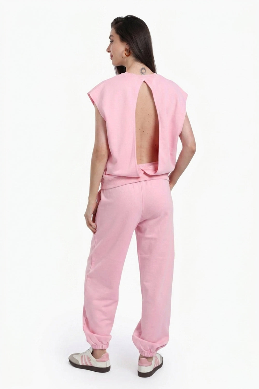 Open-Back Lounge Sweatshirt