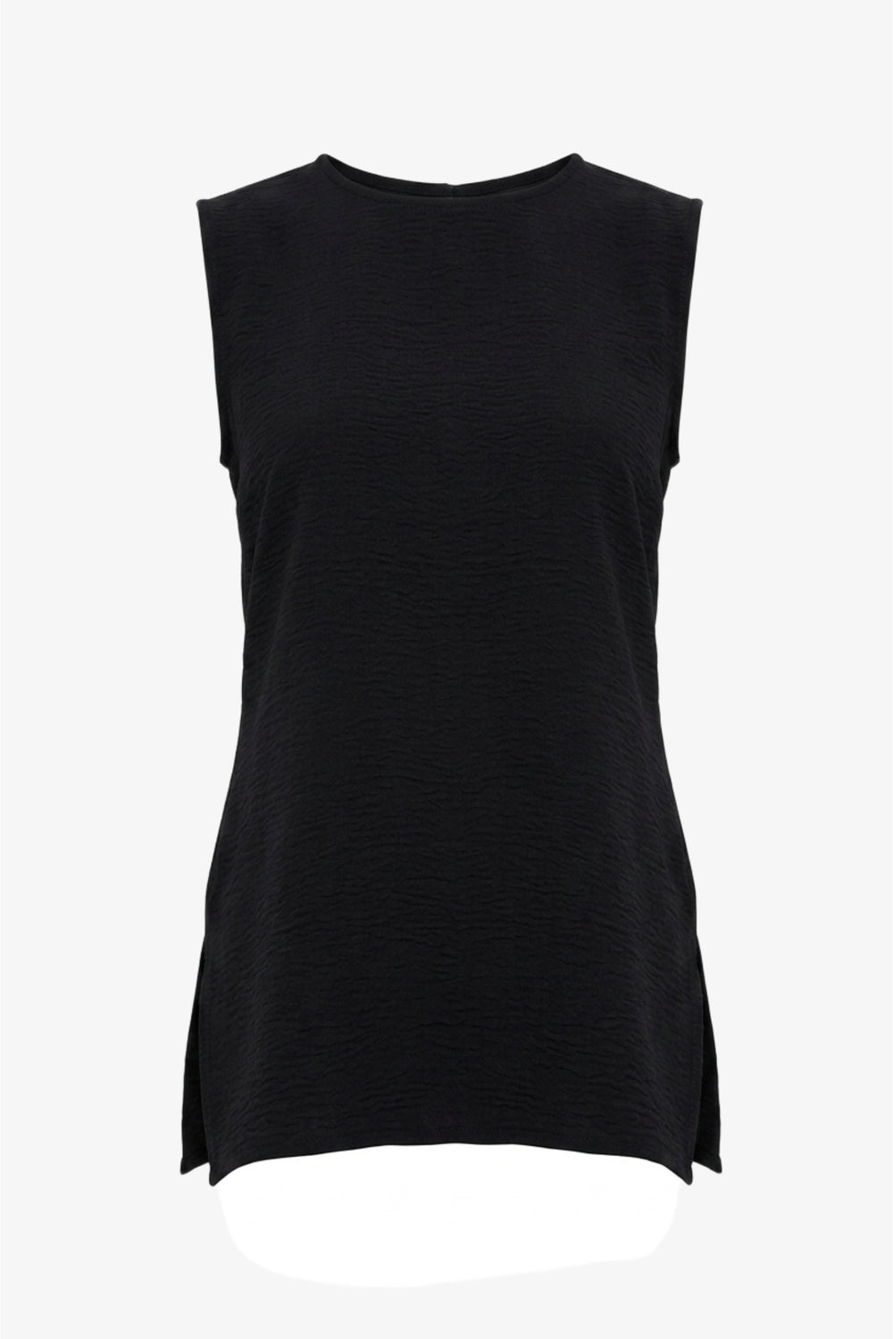 Textured Sleeveless Blouse