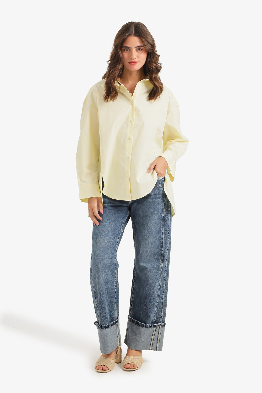 High-Low Oversized Shirt