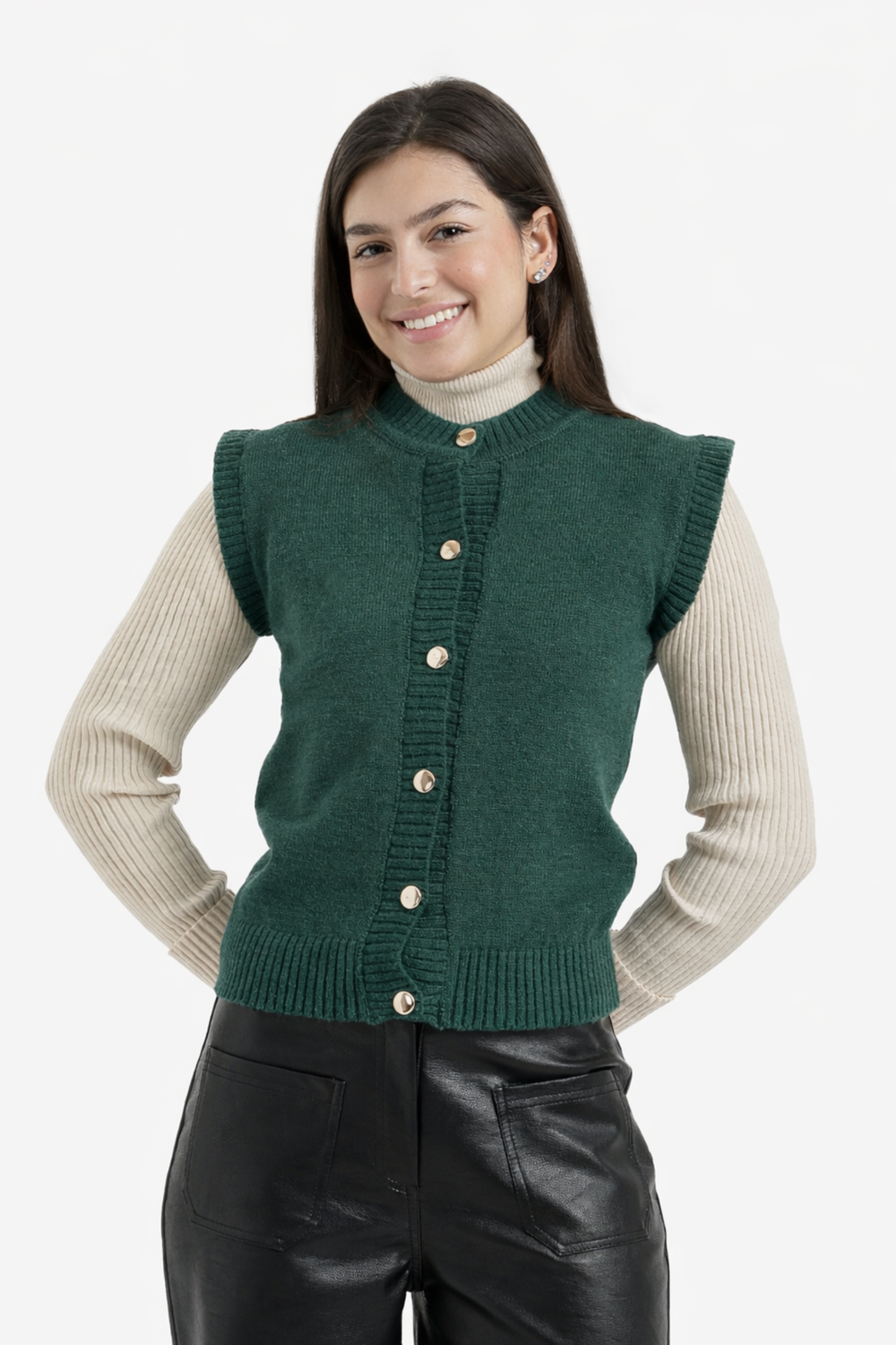 Button-Front Vest