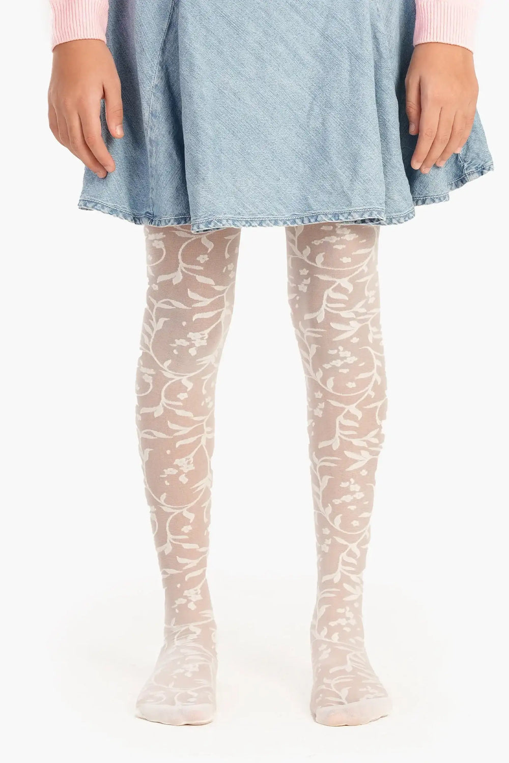 Girly Jacquard Pantyhose