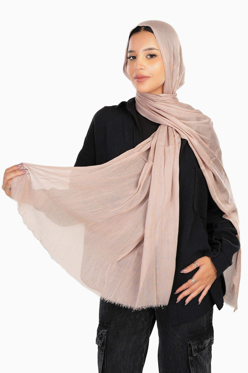 Cozy Crinkle Cotton Scarf