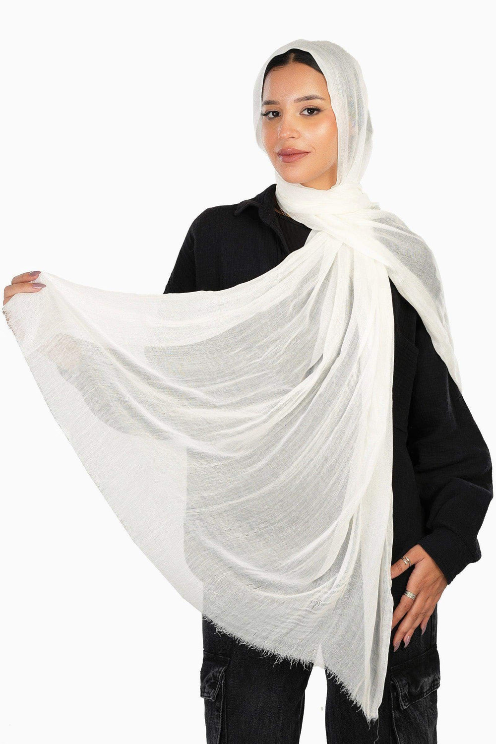 Cozy Crinkle Cotton Scarf