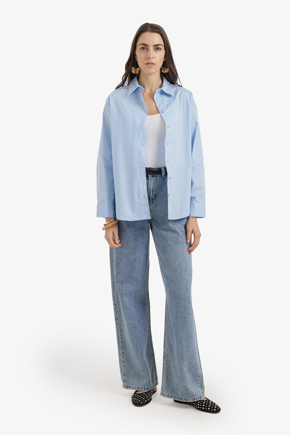 Relaxed High-Low Shirt