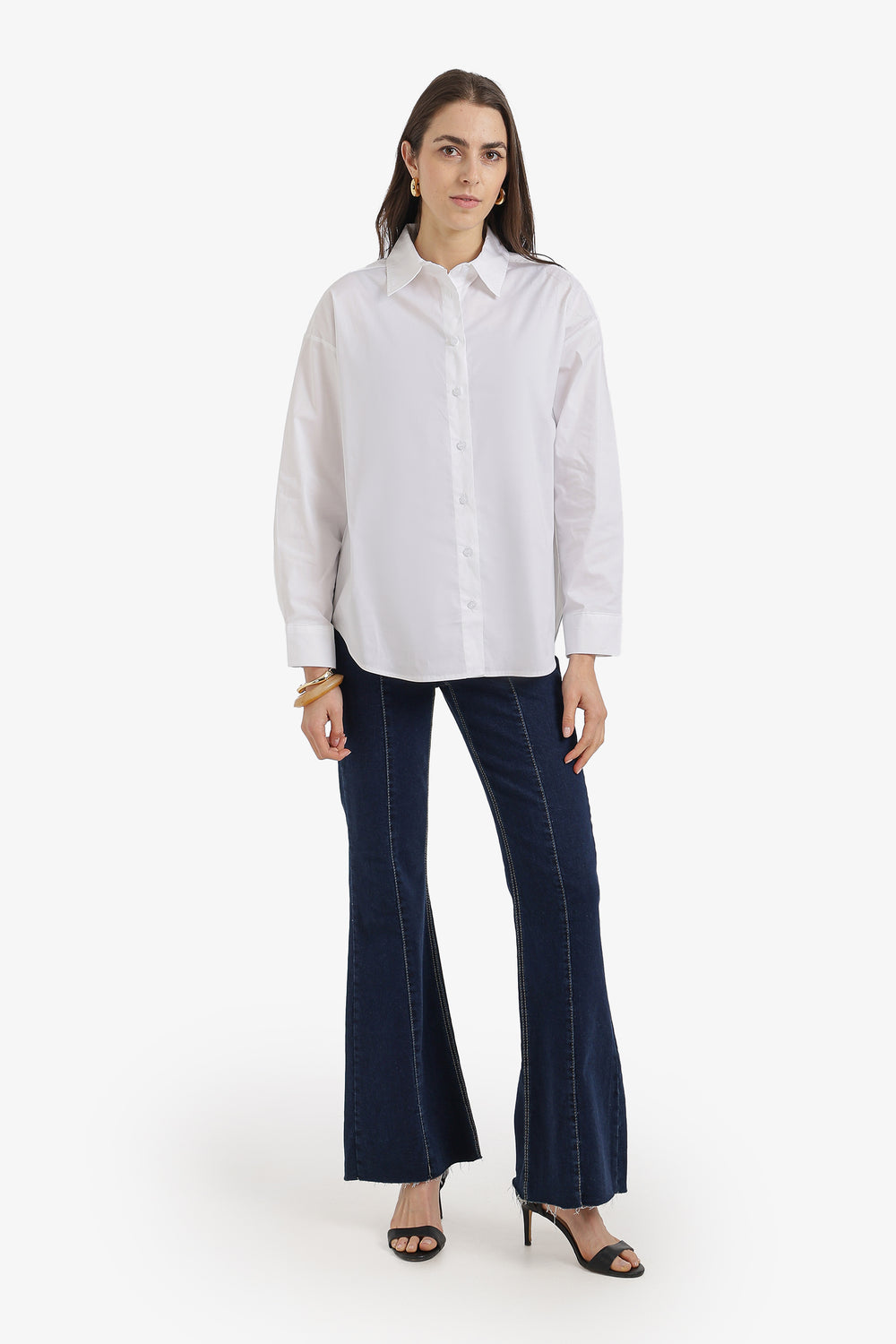 قميص هاي-لو بقصة مريحة