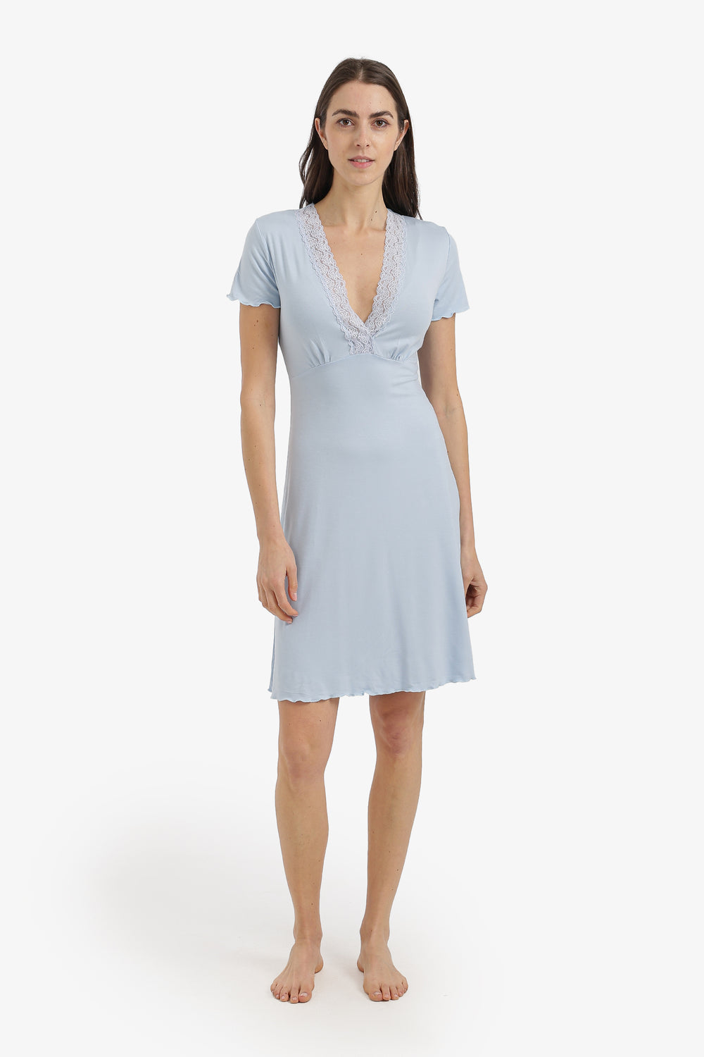 Lace V-Neck Nightgown