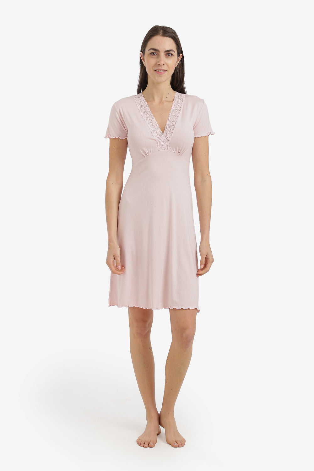 Lace V-Neck Nightgown