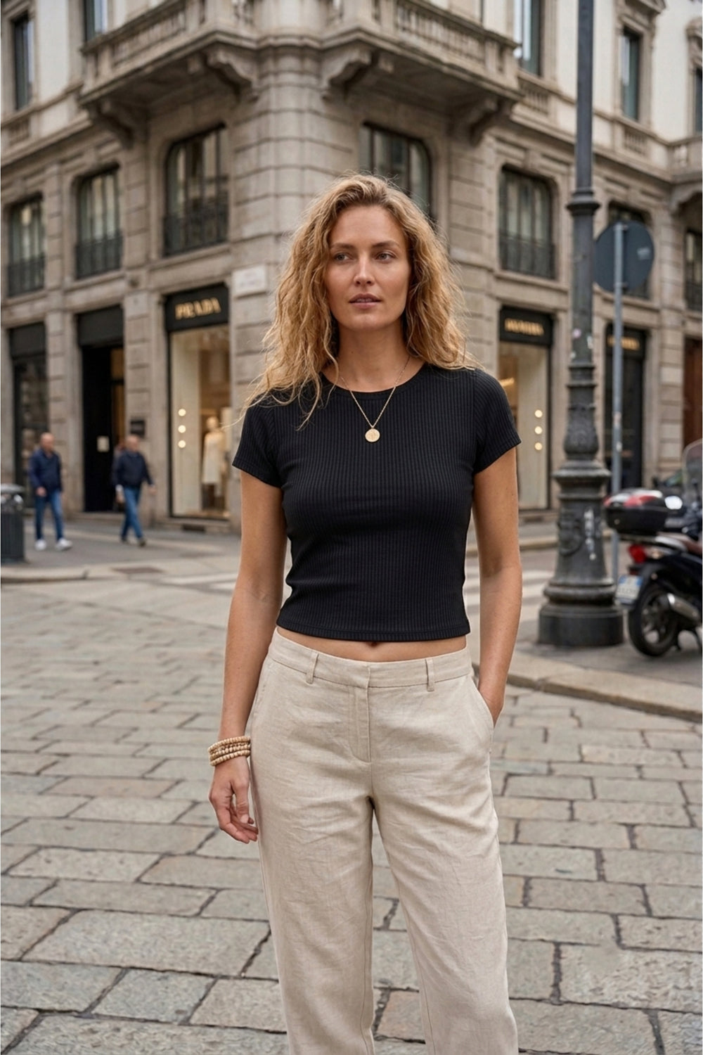 Ribbed Cropped Top