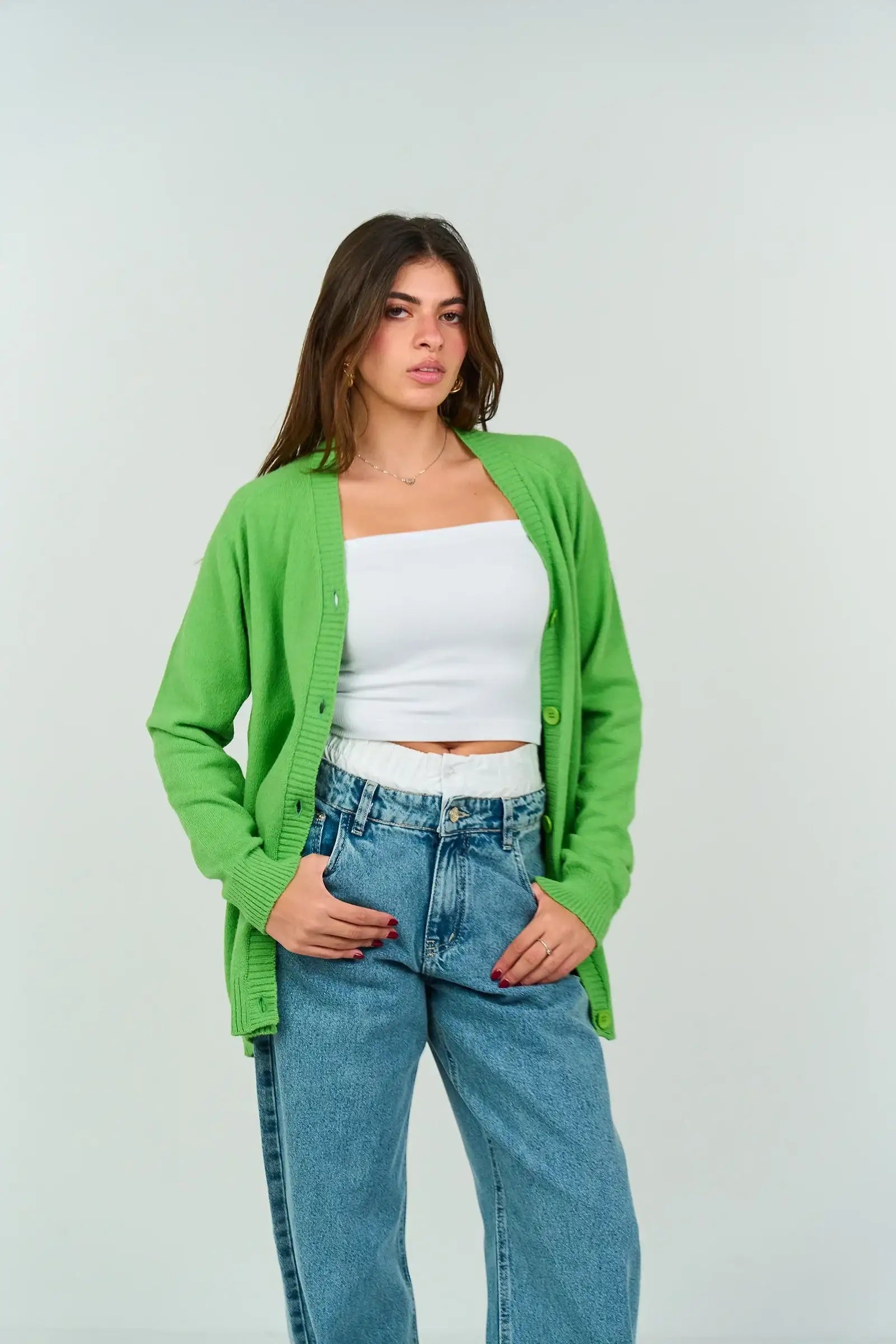 カーディガン Carina seethrough cardigan Cardigan with Button Closure | | Carina Wear – Carina - كارينا