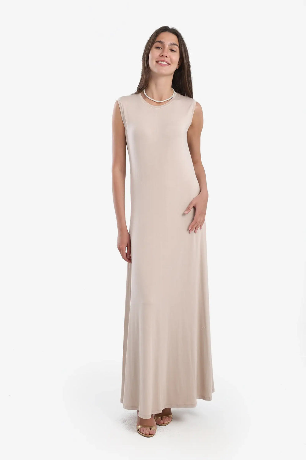 فستان فيسكوز كت سادة