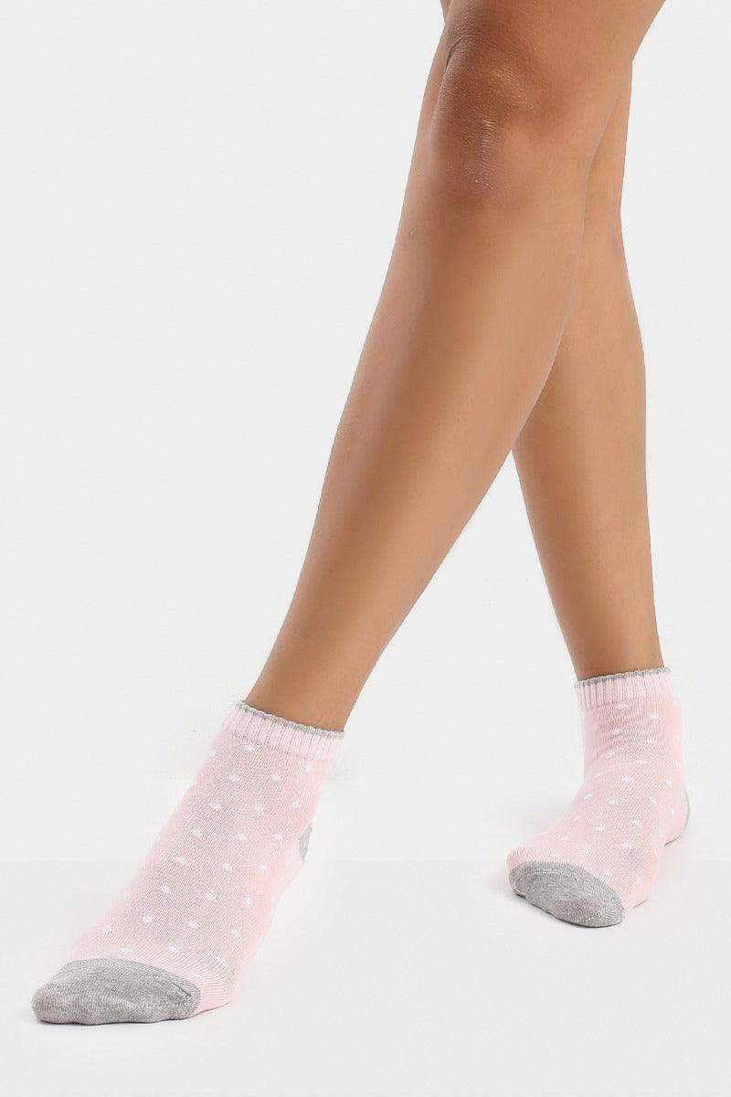Cotton Ankle Socks - 5 Pairs - Carina - كارينا