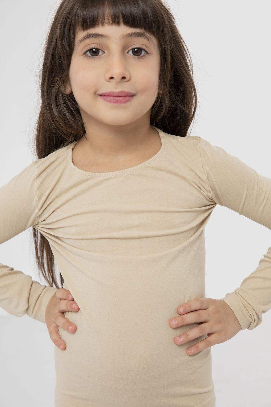 Girls Microfiber Long Sleeves Top Classic Girly-N - Carina - كارينا